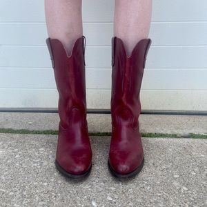 Landis Red Cowboy Boots